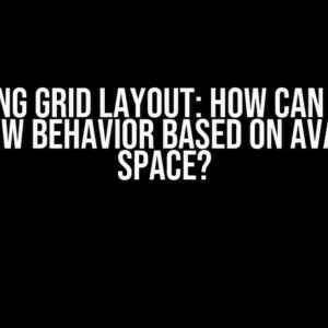 Mastering Grid Layout: How can I change col/row behavior based on available space?