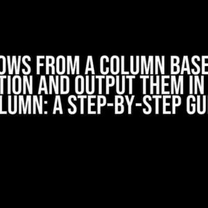 Sum Rows from a Column Based on a Condition and Output Them in a New Column: A Step-by-Step Guide